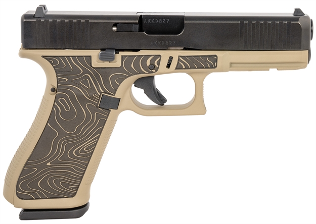 Picture of  Glock Ua175s204expct G17 Gen5 Full Size Frame 9Mm Luger 17+1 4.49" Black Gmb Barrel Serrated Steel Slide Polymer Frame W/Picatinny Rail Ambidextrous