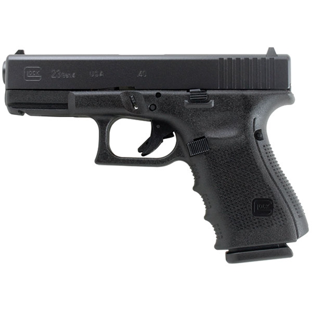 Picture of Glock G23 Semi Auto Pistol 40 S&W, 4 In, Poly Grp, 13+1 Rnd, Fixed, Compact Blk Frame UG2350203 764503000997