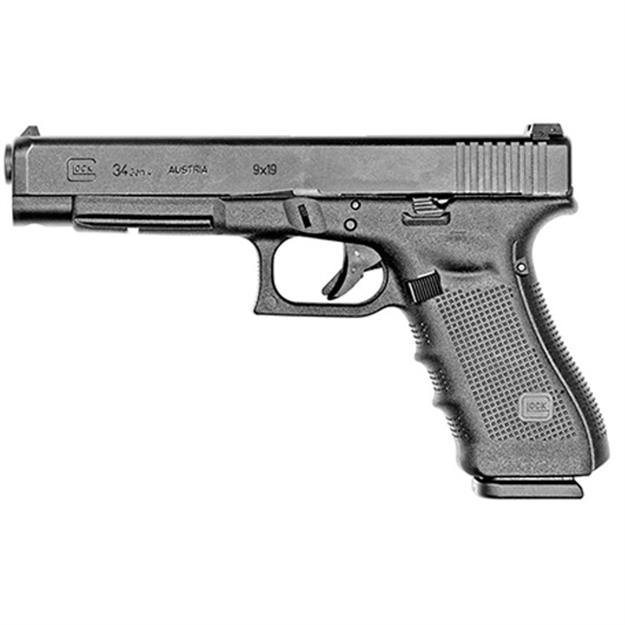 Picture of Glock Ug3430103 G34 Double 9Mm 5.3" 17+1 Black Grip Black