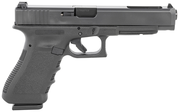 Picture of Glock Ur34509 G34 Gen 5 Mos Rebuilt US 9Mm Luger 17+1 Black Ndlc Steel Slide With Mos Cut Black Polymer Frame/Interchangeable Backstrap Grip