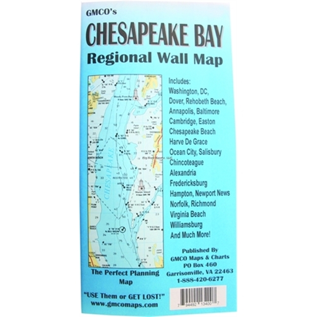 Picture of Gmco Chesapeake Bay Map Folded
