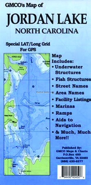 Picture of Gmco Jordan Lake Map Gps/Folded