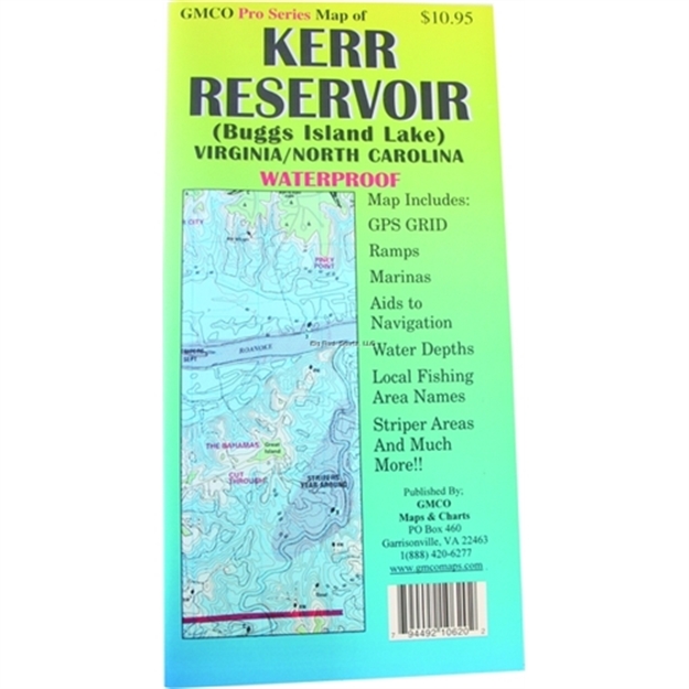 Picture of Gmco Kerr Reservoir Sheet Map Pro Series Gps/Folded