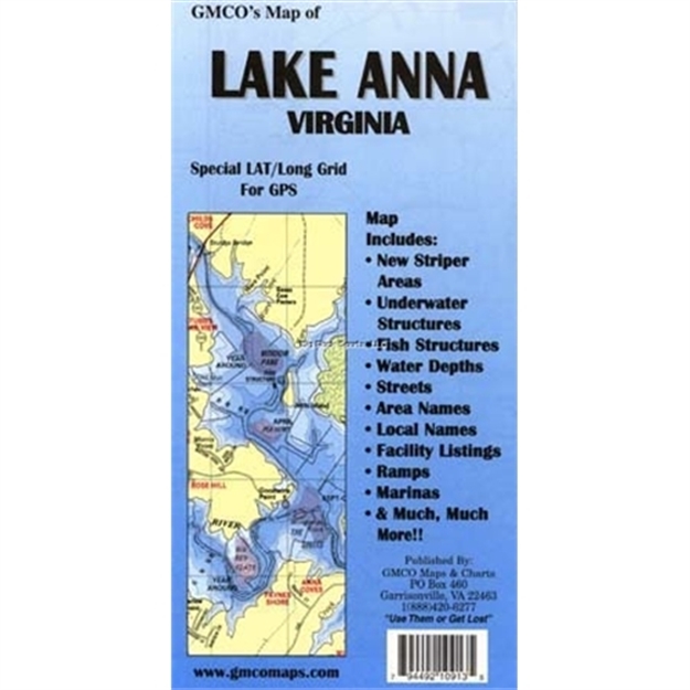 Picture of Gmco Lake Anna Map Gps/Folded