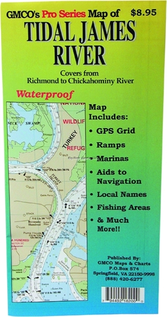 Picture of Gmco Tidal James River Map Pro Series Gps/Folded