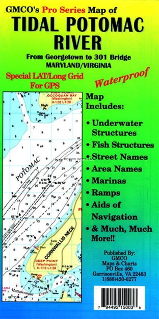 Picture of Gmco Tidal Potomac River Map Pro Series Gps/Folded