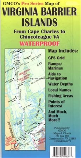 Picture of Gmco VA Barrier Island Map Pro Series Gps/Folded