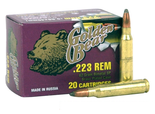 Picture of Golden Bear Bear .223 Remington 62Gr. Soft-Point 20-Pack