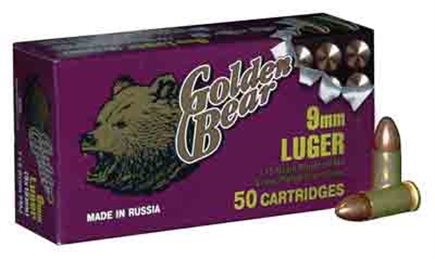 Picture of Golden Bear Bear 9Mm Luger 115Gr. Fmj-Rn 50-Pack