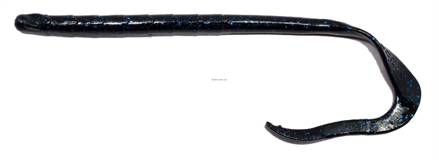 Picture of Googan Baits Worm 10" Black Blue Flake 8Ct