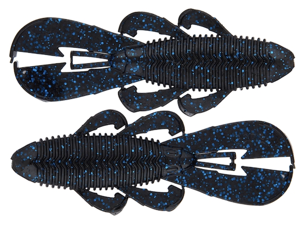 Picture of Googan Baits Bug 3.3" Blk Blue Flake 9Ct