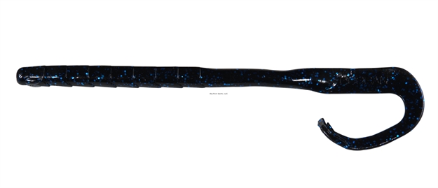 Picture of Googan Baits Worm 7.25" Blk Blue Flake 8Ct