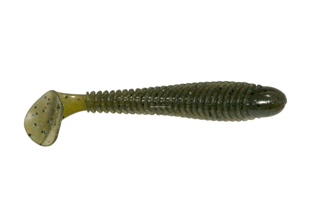 Picture of Googan Baits Saucy Swimmer 3.3", Green Pumpkin Blue