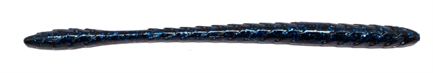 Picture of Googan Baits Slim Shake Worm, Black Blue Flake GSS-BLB 842424109613