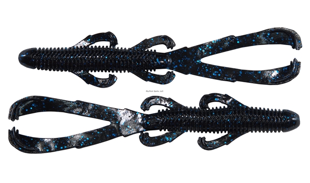 Picture of Googan Baits Trench Hawg 4.65", Black Blue Flake