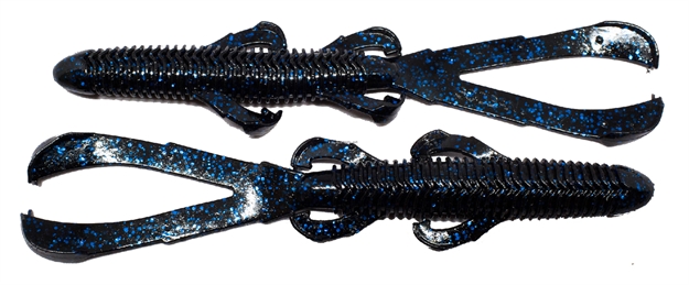 Picture of Googan Baits Trench Hawg, Black Blue Flake