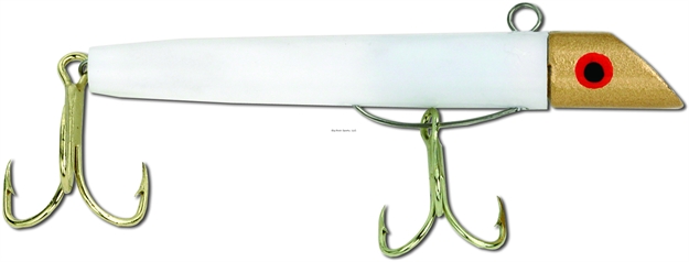 Picture of Got-Cha 100 Series Plug, 3", 1 Oz, SZ 2 & 4 Hook, Gold White/Gold Hook