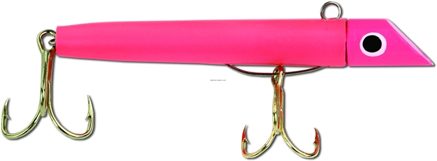 Picture of Got-Cha 100 Series Plug, 3", 1 Oz, SZ 2 & 4 Hook, Pink/Gold Hook