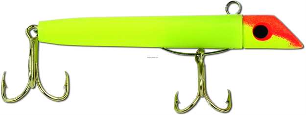 Picture of Got-Cha 100 Series Plug, 3", 1 Oz, SZ 2 & 4 Hook, Red Chartreuse/Gold Hook G109gh