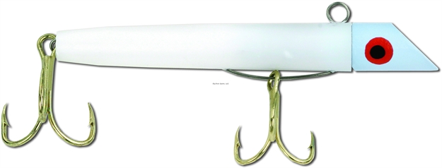 Picture of Got-Cha 100 Series Plug, 3", 1 Oz, SZ 2 & 4 Hook, White/Gold Hook