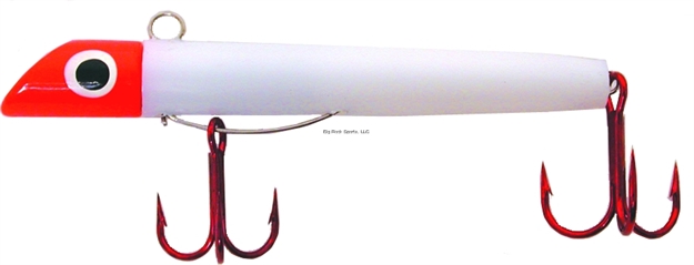 Picture of Got-Cha 100 Series Plug, 3", 1 Oz, SZ 2 & 4 Hook, White/Red Hook
