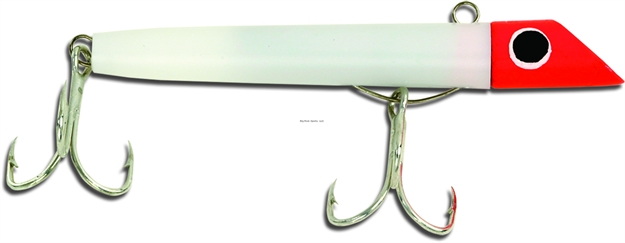 Picture of Got-Cha 1400 Series Heavy Head Plug, 3 3/8", 1 1/4 Oz, #2 Hooks, Red White