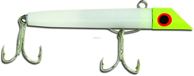 Picture of Got-Cha 1400 Series Heavy Head Plug, 3 3/8", 1 1/4 Oz, #2 Hooks, Yellow White