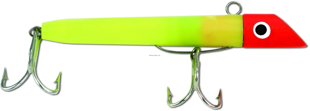 Picture of Got-Cha 1500 Series Plug, 4", 2 Oz, SZ 1 & 2 4X Trebles, Red Yellow G1508