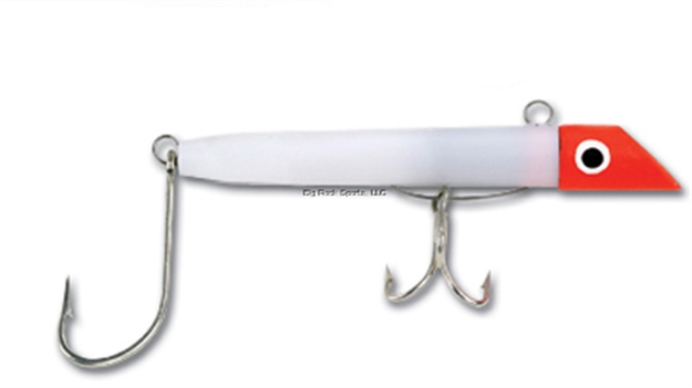 Picture of Got-Cha 1500 Series Plug, 4", 2 Oz, SZ 2 Treble & 5/0 Single Hook, Red White