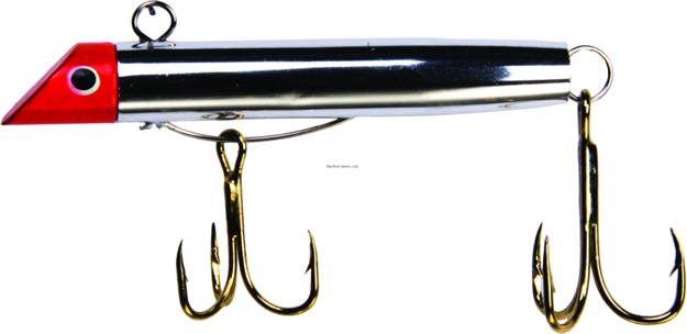 Picture of Got-Cha 300 Series Plug, 2 1/2", 7/8 Oz, #2 & #4 Hooks, Red Chrome/Gold Hook