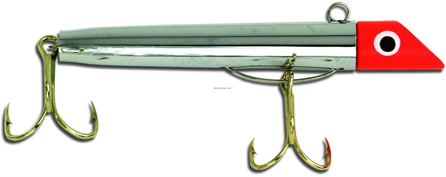 Picture of Got-Cha 500 Series Plug, 3", 1 Oz, #2 & #4 Hooks, Red Chrome/Gold Hook