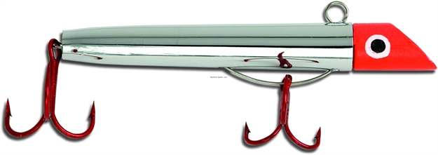 Picture of Got-Cha 500 Series Plug, 3", 1 Oz, #2 & #4 Hooks, Red Chrome/Red Hook