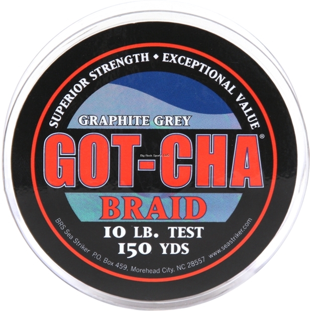 Picture of Got-Cha Braided Line 150Yd 10Lb Test Graphite Grey