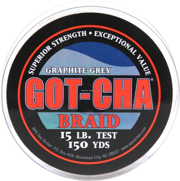 Picture of Got-Cha Braided Line 150Yd 15Lb Test Graphite Grey