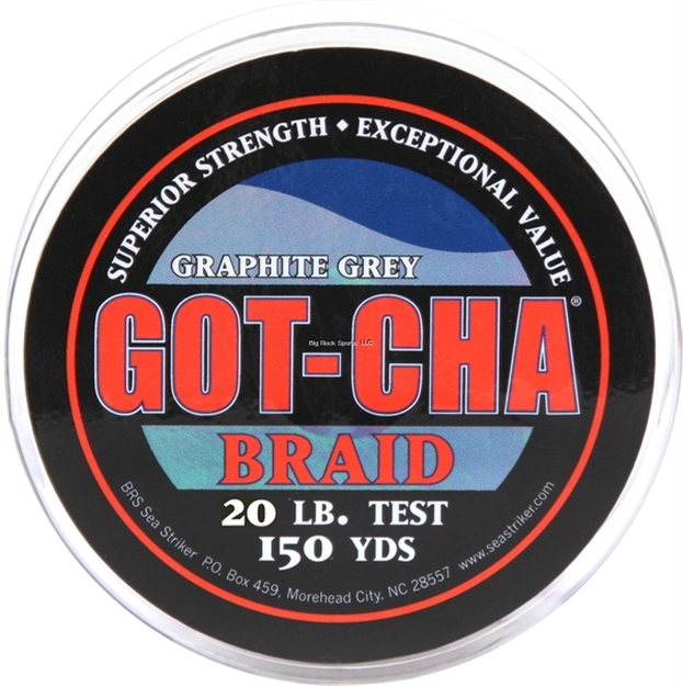 Picture of Got-Cha Braided Line 150Yd 20Lb Test Graphite Grey