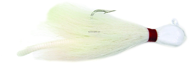 Picture of Got-Cha Bucktail Worm, 1/2 Oz, White