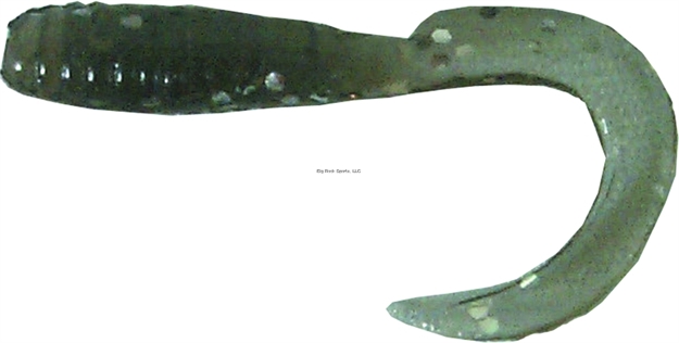 Picture of Got-Cha Curltail Grub, 2", Smoke/Silver Flake, 50/Pack