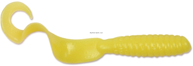 Picture of Got-Cha Curltail Grub, 2", Yellow, 50/Pack