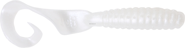 Picture of Got-Cha Curltail Grub, 3", Pearl, 30/Pack