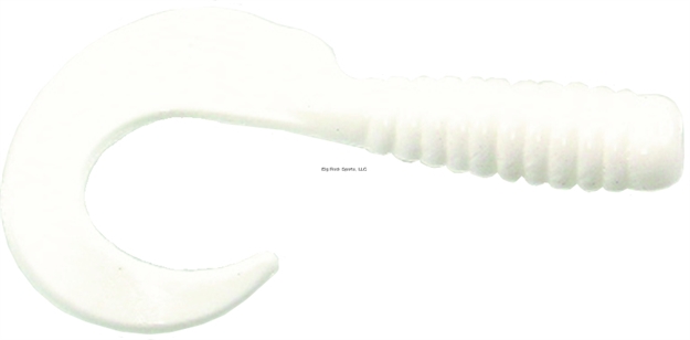 Picture of Got-Cha Curltail Grub, 3", White, 30/Pack