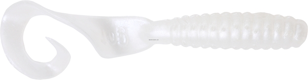 Picture of Got-Cha Curltail Grub, 4", Pearl, 20/Pack