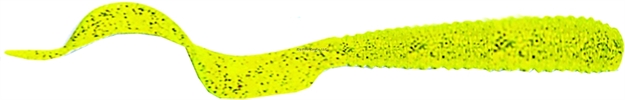 Picture of Got-Cha Curltail Grub, 6", Chartreuse Metal Flake, 20/Pack