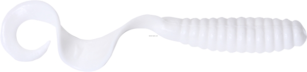 Picture of Got-Cha Curltail Grub, 6", White, 20/Pack