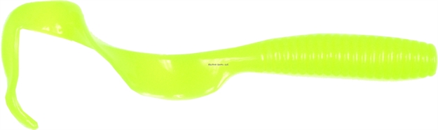 Picture of Got-Cha Curltail Grub, 8", Opaque Chartreuse, 25/Pack