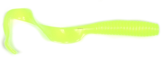 Picture of Got-Cha Curltail Grub, 8", Opaque Chartreuse, 5/Pack