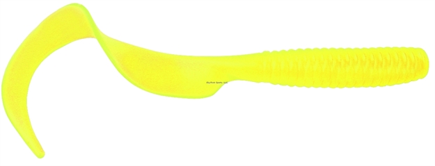 Picture of Got-Cha Curltail Grub, 8", Yellow, 5/Pack