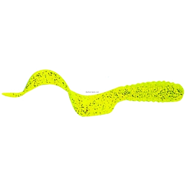 Picture of Got-Cha Flat Tail Grub, 2", Chartreuse Silver Flake, 20/Pack