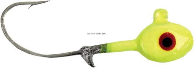 Picture of Got-Cha Grub Head, 1/4 Oz, 1/0 Hook, Chartreuse, 8/Pack