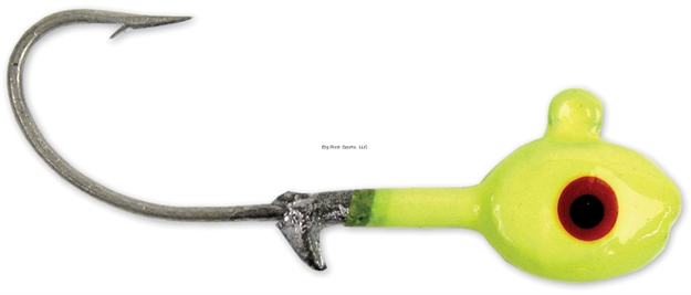 Picture of Got-Cha Grub Head, 1/8 Oz, #1 Hook, Chartreuse, 100/Pack