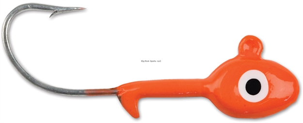 Picture of Got-Cha Grub Head, 3/8 Oz, 2/0 Hook, Orange, 10/Pack